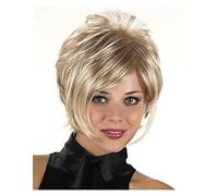 Pelucas Muje Peluca De Bob Rubio Degradado, Pelucas De Pelo Corto Con Flequillo, Pelucas Rubias Para Mujeres Blancas Peluca Pelo Natural