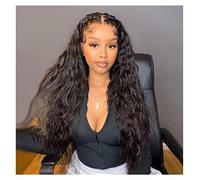 Pelucas Muje Peluca Larga Y Rizada Para Mujer, Peluca Con Malla Frontal, Peluca De Fibra Resistente Al Calor Para Peluca Negra Peluca Pelo Natural
