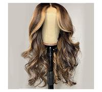 Pelucas Muje Peluca Para Mujer Pelucas Sintéticas Rizadas De Color Marrón Largo, Pelucas Onduladas De Parte Media, Pelucas De Aspecto Natural Para Uso Diario En Fiestas Peluca Pelo Natural