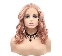 Pelucas Muje Pelucas De Mujer Pelucas De Color Rosa Completo Pelucas De Cubierta Transpirable Natural Adecuadas Para Uso En Fiestas Peluca Pelo Natural