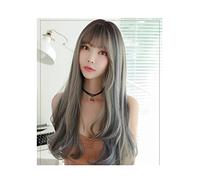 Pelucas Muje Pelucas De Pelo Sintético Ondulado Largo Y Rizado Con Flequillo Para Mujer Peluca Ombre Larga Resistente Al Calor Peluca Pelo Natural