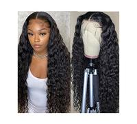 pelucas mujer 8-26 pulgadas Pelucas de cabello humano resaltar Color rizado Pelucas frontales de encaje Peluca frontal de encaje Ola de agua profunda Pelo brasileño Preplucidado for mujeres negras pel