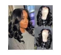 pelucas mujer Peluca de cabello humano transparente con encaje frontal, 4 x 4, for mujer, prearrancada pelucas disfraz(8inches)