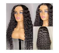 Pelucas Onda de agua de 30 pulgadas Corto rizado Frente de encaje delantero Pelucas for el cabello humano for las mujeres negras 4x4 Peluca de cierre larga Frontal de profundidad Peluca brasileña 13x4