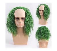 Pelucas para hombre realistas Master of Hell: 2Cos Green: tu transformación definitiva for la temporada espeluznante Pedazo de pelo para hombre