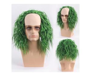 Pelucas para hombre realistas Master of Hell: 2Cos Green: tu transformación definitiva for la temporada espeluznante Pedazo de pelo para hombre