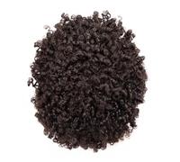 Pelucas para Hombres Afro Toupee 0,06-0,08 mm Piel fina Base de PU Postizos for hombres negros 8x10 "Toda la base de PU 15 mm Pelucas masculinas rizadas Unidad de sistema de cabello humano natural Pel
