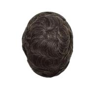 Pelucas para hombres Peluca de cabello humano Remy 0,03 mm for hombre, prótesis capilar, natural, masculina(220#)