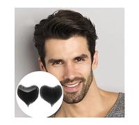 Pelucas para hombres Postizo frontal for hombres 100% cabello humano, peluquín en forma de V, for hombre, base de piel fina de PU, rayita natural, unidades de repuesto for rayita de frente Pelucas de