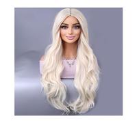 Pelucas para Mujer 28 pulgadas Europa y Estados Unidos Nueva sección media Peluca de pelo largo y rizado Cosplay Peluca para uso diario en fiestas(Color:BBW112-8)