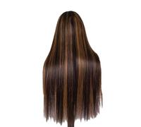 Pelucas para mujer Resalte las pelucas rectas del frente cordón de 13x4 Hd cabello humano pre desplumadas la densidad 220% for mujeres Fiesta diaria(30inches)