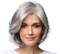 Pelucas para mujeres Diadema de peluca rizada pelo corto esponjoso y ligeramente dividido for mujer para mujeres