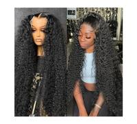 Pelucas para Mujeres Onda de agua profunda de la onda de la peluca frontal del cordón de Glueless 13x6 de las pelucas rizadas del cabello humano del 100% for la opción de las mujeres Natural Peluca(Na