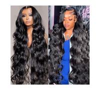 Pelucas para Mujeres Peluca 100% de cabello humano ondulado, pelucas 4x4 13x4 13x6 for mujer, cabello prearrancado 5x5, peluca sin pegamento, peluca de cabello humano Frontal de encaje 360 Natural Pel