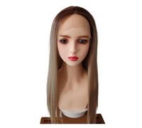 Pelucas para mujeres Peluca, pelo largo y liso for mujer, cubierta de cabeza dividida seda sintética alta temperatura, adecuada for diversas ocasiones