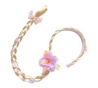 Pelucas para niños chicas, peluca para niños - Princesas Velocas de vestir - Colorida herramienta de peinado Piece de cabello realista amigable para la piel para los juguetes para la fiesta de cosplay