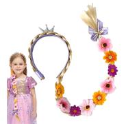 Pelucas para niños pequeños, peluca de banda para la cabeza - Peluca de banda para diadema de chicas jóvenes,Herramienta de estilo larga La piel de los juguetes para la fiesta de cosplay de cosplay pa