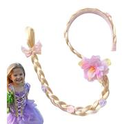 Pelucas para niños pequeños, peluca de banda para la cabeza, Princesas Velocas de vestir, Colorido estilo largo Long Soft Soft Softy Friendly Realistic Cosplay Toys para niños niños