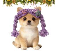 Pelucas para Perros | Divertido Accesorio Suave Cabeza Lindo - Peluca para Perros Y Gatos Accesorio De Disfraz,para Mascotas De Todos Los Tamaños Fotos Fiesta Halloween Navidad Cumpleaños