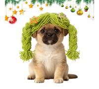 Pelucas Para Perros,Suministros Para Mascotas Lindas Con Trenza - Peluca Cosplay De Pelo De Gatito,Para Perros Medianos Grandes Y Pequeños Fotos Caseras Fiesta Role-Play Halloween Navidad Cumpleaños