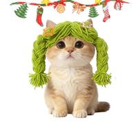 Pelucas para perros | Tocado divertido y - Peluca y clips para disfraz de cachorro - Para mediano grande casa foto juego de rol Halloween Navidad fiesta cumpleaños vacaciones