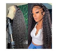Pelucas Peluca con malla Frontal de onda profunda de 8-40 "para mujer, peluca de cabello humano brasileño de 13 × 4 13 × 6, peluca Frontal de encaje transparente rizada sin pegamento con minimechones