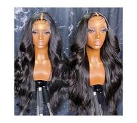 Pelucas Peluca con malla frontal ondulada del cuerpo 13X4 13X6 HD Peluca con malla frontal transparente 8-34 "Peluca de cabello humano brasileño natural Peluca de encaje rizado prearrancado con cabell