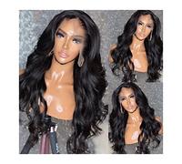 Pelucas Peluca delantera de encaje de onda corporal brasileña 12-28 pulgadas onda corporal Pelucas for el cabello humano for mujeres Brasileño Pelucas de pelo humano frente al frente Cabello Natural(C