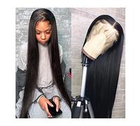 Pelucas Peluca frontal de encaje 360 Cabello humano Pre arrancado 13x4 Peluca delantera de encaje recto para mujeres Pelucas frontales de encaje completo HD de 30 pu,14inches-360 lace frontal wig