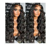 Pelucas Peluca Frontal de encaje transparente 13X6, pelucas de cabello humano con frente de encaje ondulado de 30 pulgadas, densidad 200, 4x4, 5x5, pelucas con cierre de encaje for mujer Peluca de muj
