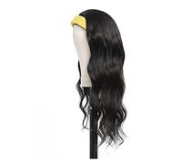 Pelucas Pelucas con diadema ondulada del cuerpo brasileño 100% cabello humano diadema bufanda pelucas for mujeres cabello Remy Natural hecho a máquina sin pegamento Peluca de mujer(Size:20 inch)