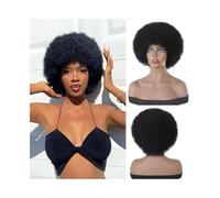 Pelucas Pelucas cortas de corte Pixie hechas de cabello humano brasileño, pelucas completamente hechas a máquina con una longitud de 6 a 10 pulgadas Peluca de mujer(6inches)