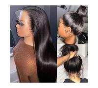 Pelucas Pelucas frontales de encaje recto de 10-34 "para mujeres negras, cabello humano brasileño, Color Natural 13x6 360 HD, peluca Frontal de encaje, pelucas de cabello Remy Frontal de encaje 13x4 P