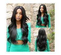 Pelucas Pelucas sintéticas Rubio Platino Ombre Parte Media Cosplay Peluca de Pelo Ondulado Natural Platino Largo for Mujeres Afro Diario Resistente al Calor Chicas Pelucas de Uso Diario(Color:LC2019-1
