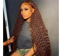 Pelucas Profundas Brasileñas De La Onda Profunda De La Peluca Frontal Del Cordón De Las Pelucas 13X6 Del Cabello Humano Del Frente Del Cordón Rizado 13x6 Frontal Wig 12INCHES#180