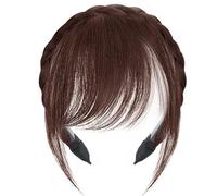 Pelucas realistas con diadema para mujer, aumenta el volumen del cabello, flequillo para varias ocasiones
