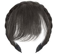 Pelucas realistas con diadema para mujer, aumenta el volumen del cabello, flequillo para varias ocasiones
