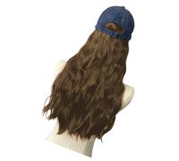 Pelucas rizadas Gorras Moda Bowknot Gorra de béisbol con Pelucas Naturales Cosplay Vestir Accesorios Fiesta Peinado Rápido