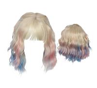 Pelucas rizadas humanas Accesorios naturales para vestuario festivo