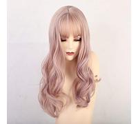 Pelucas sintéticas largas GJBXP con flequillo Pelucas de onda natural marrón rubio mezclado para mujeres blancas Pelucas de cosplay Pelucas de fibra resistente al calor Lc198-3