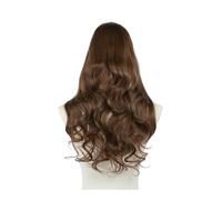 Pelucas Sintéticas Onduladas Con Parte En U For Mujer, Extensiones De Cabello Con Clip, Peluca Semipermanente Invisible De 24 Pulgadas, Postizos Naturales Adorno de pelo para mujer(Light Golden Brown)