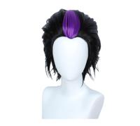 Pelucas sintéticas peluca de disfraces Cosplay, Peluca de cosplay negra en capas Peluca de Halloween