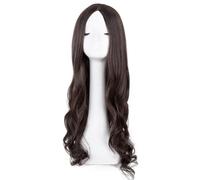 Pelucas sintéticas peluca de disfraces Cosplay, Peluca de moda, color rubio, con raya al medio, for mujer, for disfraz, carnaval, fiesta de Halloween, peluquería, cabello largo y rizado(Brown)