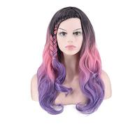 Pelucas SintéTicas Rizadas Largas Disfraz De Halloween Cosplay Fiesta Anime Peluca Para Mujer-A