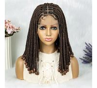Pelucas Trenzadas Con Frente De Encaje Trenza De Peluca Con Frente De Encaje Sintético De 14 Pulgadas Con Pelucas Con Frente De Encaje Trenzado De Pelo De Bebé