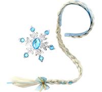 Pelucas Trenzadas de Princesa, Peluca Trenza Princesa, Peluca Trenzas de los Niños, Pelucas de Princesa Rapunzel Accesorio, Peluca Trenzas Fiesta, para la Fiesta de Cumpleaños Cosplay (1PCS)