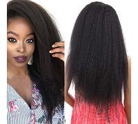 Pelucas Trenzadas Delanteras Peluca Sintética Para Mujer Peluca Delantera Larga Ondulada Desglose Lateral Peluca De Repuesto Resistente Al Calor Peluca Afroamericana De Cabello Natural, 18 Pulgadas (