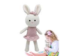 Peluces de crochet | Juguete de peluche de crochet hecho a mano suave | Fox Elk Lion Bunny Crochet Doll Amigurumi Muñeca Lindo peluche juguetes de animales para regalo de cumpleaños para niños