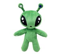 Peluche Alienígena Verde de 13.4 Pulgadas, Muñeca de Peluche de Criatura Espacial Extraña Súper con Ojos Grandes y Tentáculos, Figura de Compañero Alienígena Abrazable, Linda Almohada de Peluche
