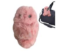 Peluche - Amigo animado que habla y se repite, cuerpo que tiembla y se mueve, de 6,69 x 4,72 pulgadas + ligero de 280 g, opciones color rosa, y gris | para niños pequeños, en edad